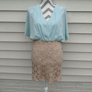 Open back, open sleeve dress, crochet bottom